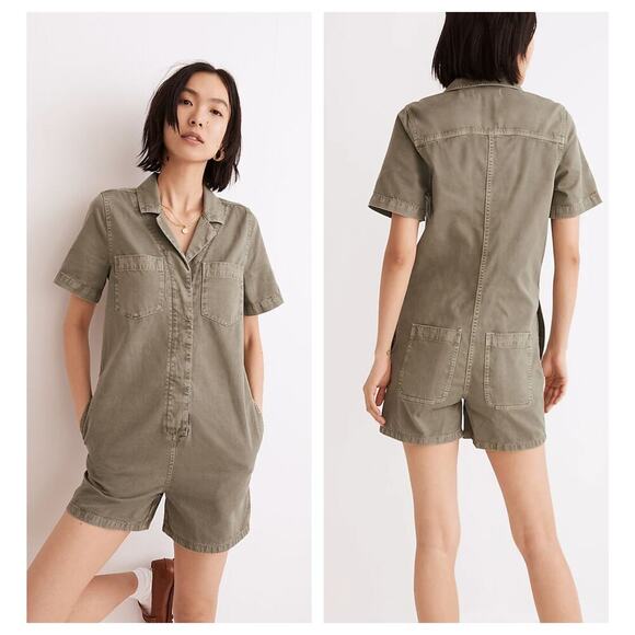 Madewell Garment-Dyed Relaxed Coverall Romper Size XXS - Picture 10 of 10